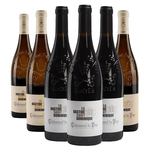 Case of 6 Mixed La Bastide St Dominique Red & White Wine